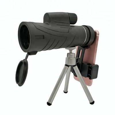 Poder superior da longa distância do telescópio 12x50 do monocular do telefone celular de prisma Bak4
