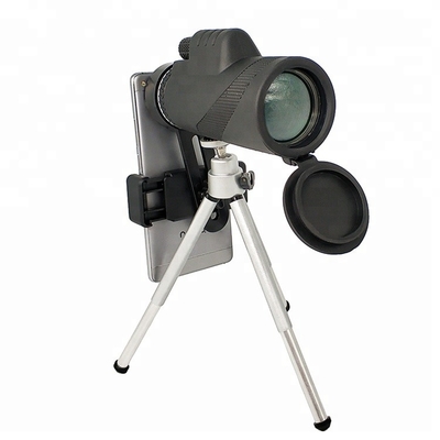 Caçando a lente móvel Birdwatching do telescópio 12x50 do monocular do telefone celular
