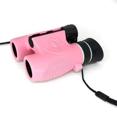 Binóculos óticos das crianças de prisma Bak4, os binóculos cor-de-rosa das crianças 6x21 à prova de choque