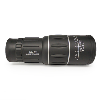 O zumbido que caminha o telescópio do monocular, sistema ótico duplo do foco do monocular 16x52 zumbe telescópio