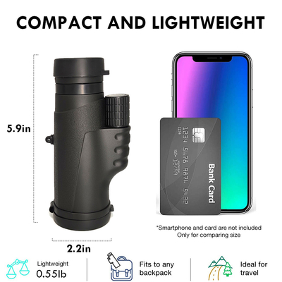 Telescópio impermeável 10x42 do monocular da longa distância com visão noturna