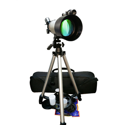 Telescópio astronômico preto Eyepice 70x400mm do Refratora com preços agradáveis
