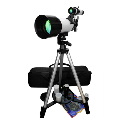 Montagem astronômica da abertura 400mm AZ do telescópio refratando 70mm da ampliação alta