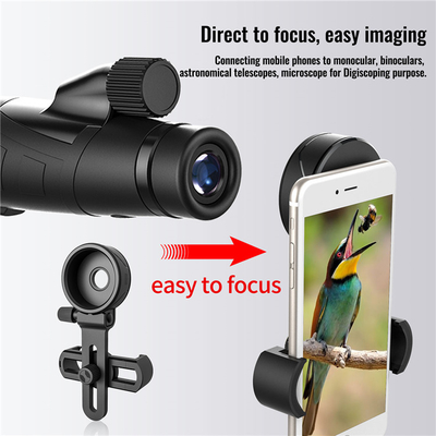 Telefone celular de RoHS que mancha o adaptador do espaço para o monocular dos binóculos do telescópio