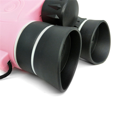 Binóculos óticos das crianças de prisma Bak4, os binóculos cor-de-rosa das crianças 6x21 à prova de choque