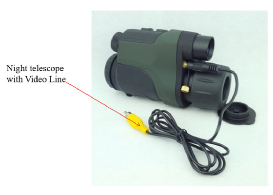 monocular impermeável da visão noturna do Ir da longa distância de 2X24 4x50 6x30 com função video