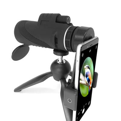 Telescópio térmico HD do monocular 12x50 da visão noturna do telefone militar com adaptador do telefone