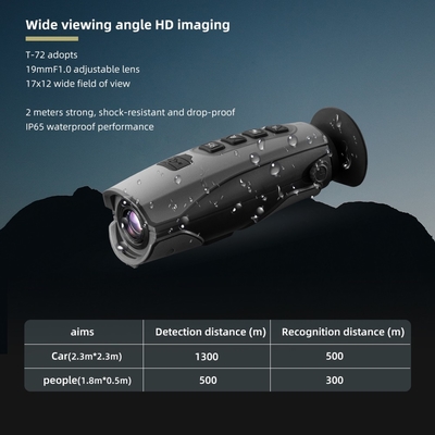 Do monocular Handheld da imagiologia térmica de T-72 384x288 óculos de proteção infravermelhos da visão noturna